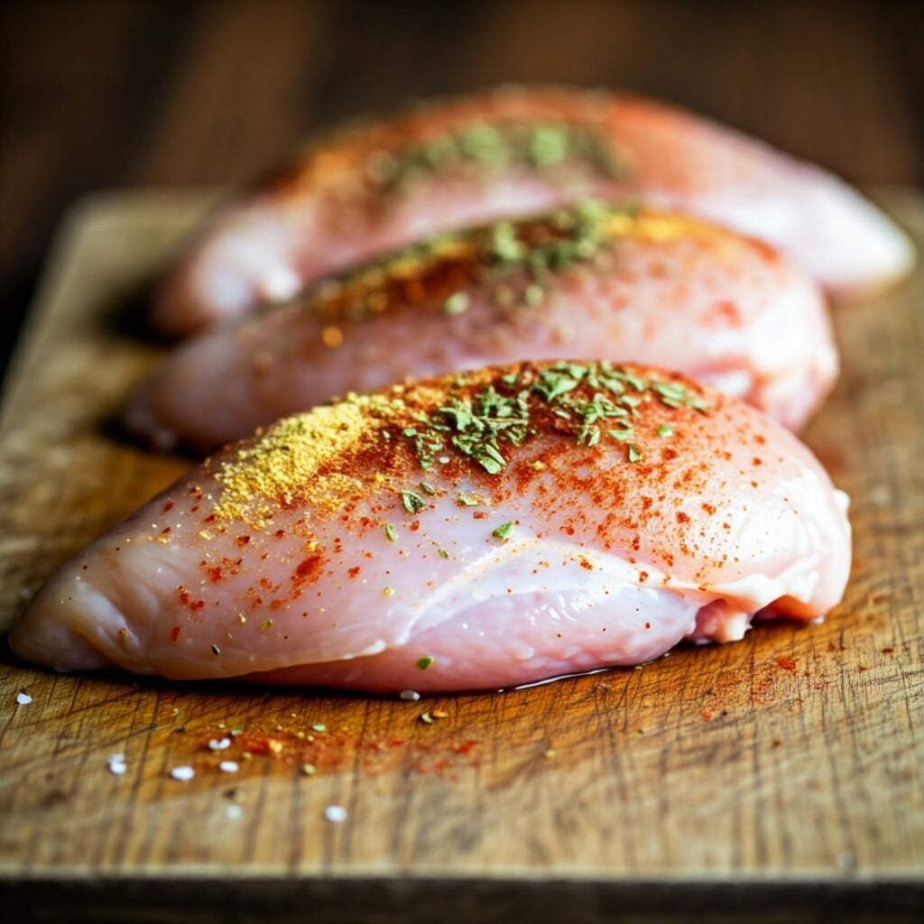 Pollo picante en la freidora