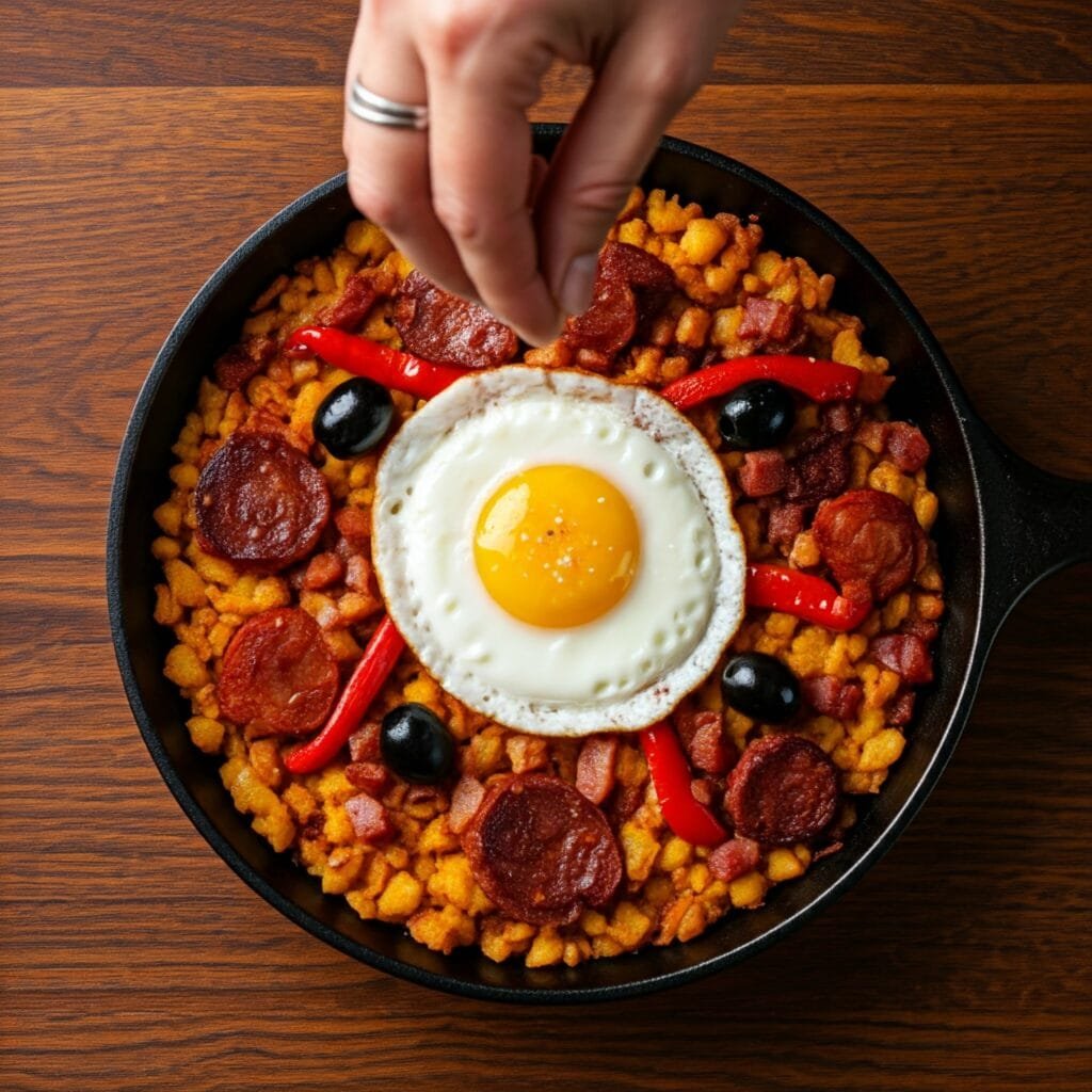 Pan rallado y chorizo