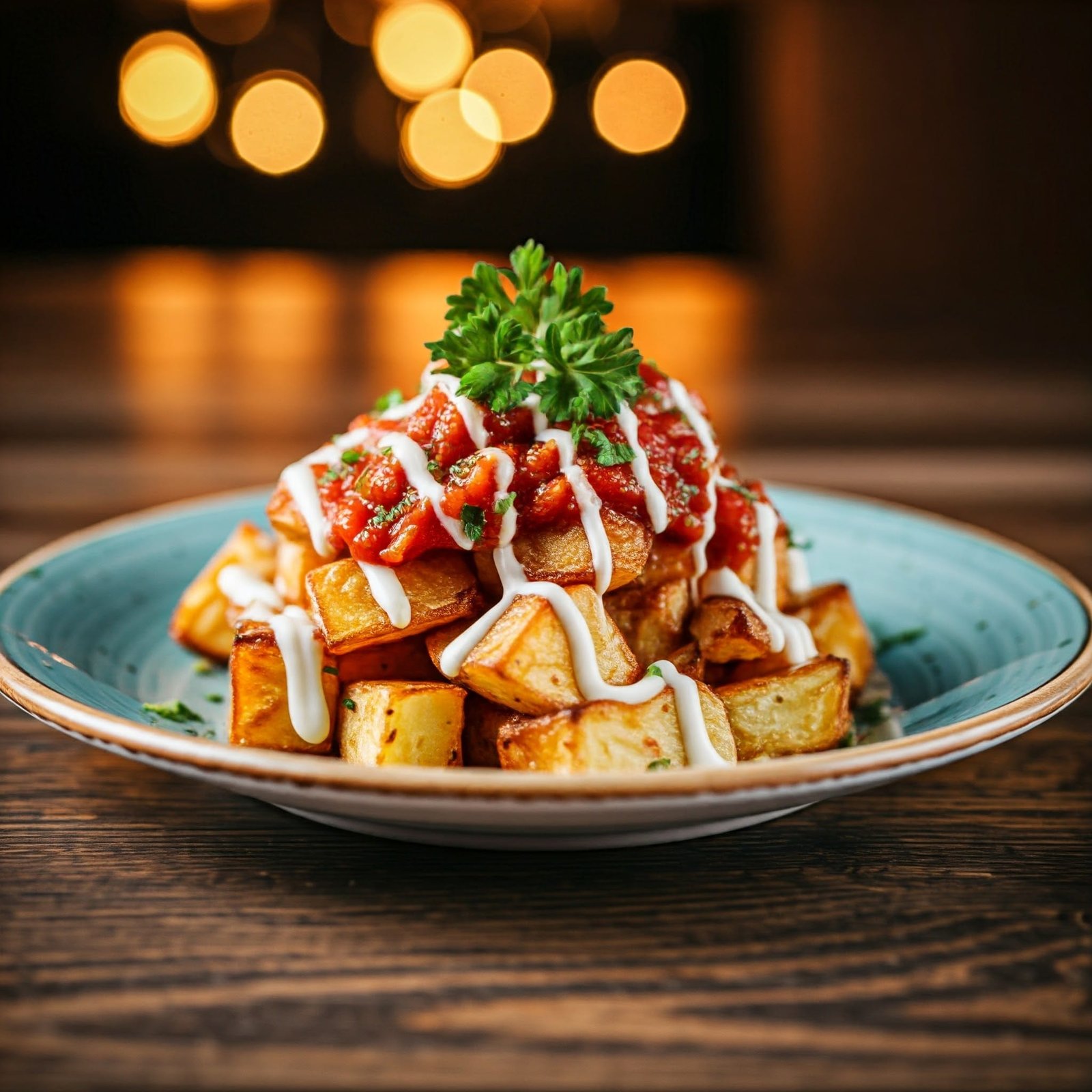 Patatas Con Salsa Picante