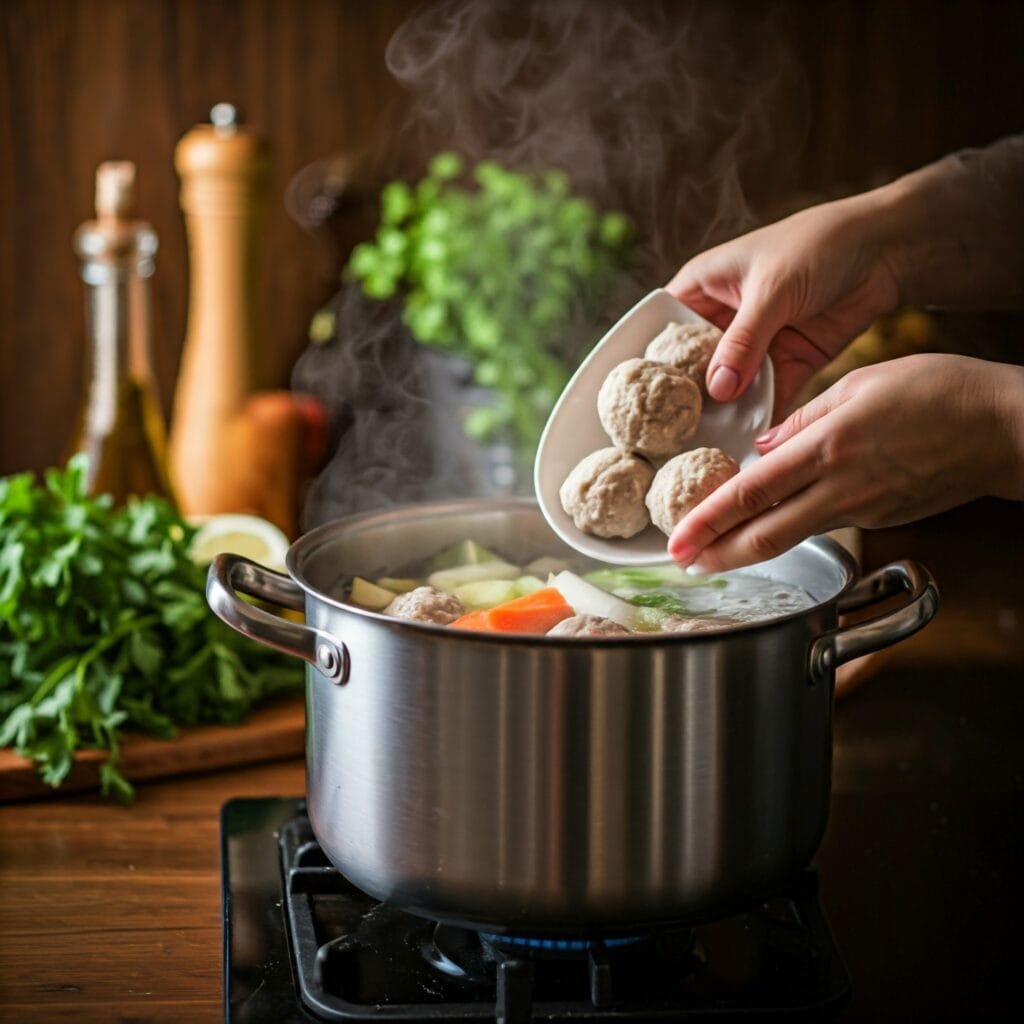 Albóndigas y Verduras