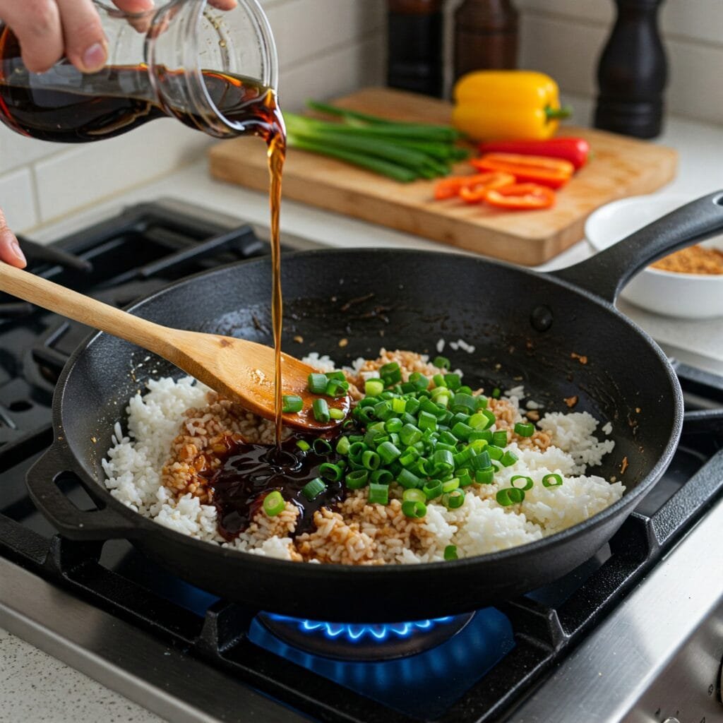 Arroz Estilo Indonesio Frito