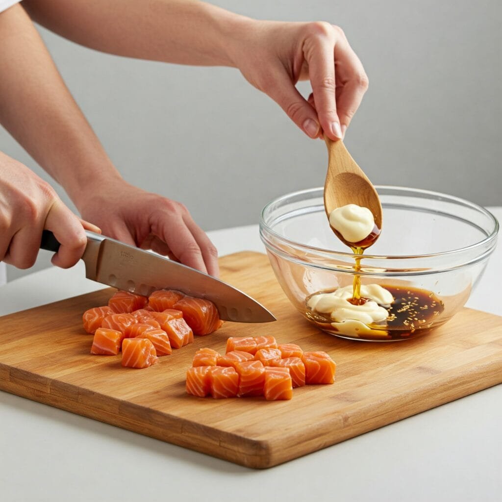 Poke con Salmón y Mango