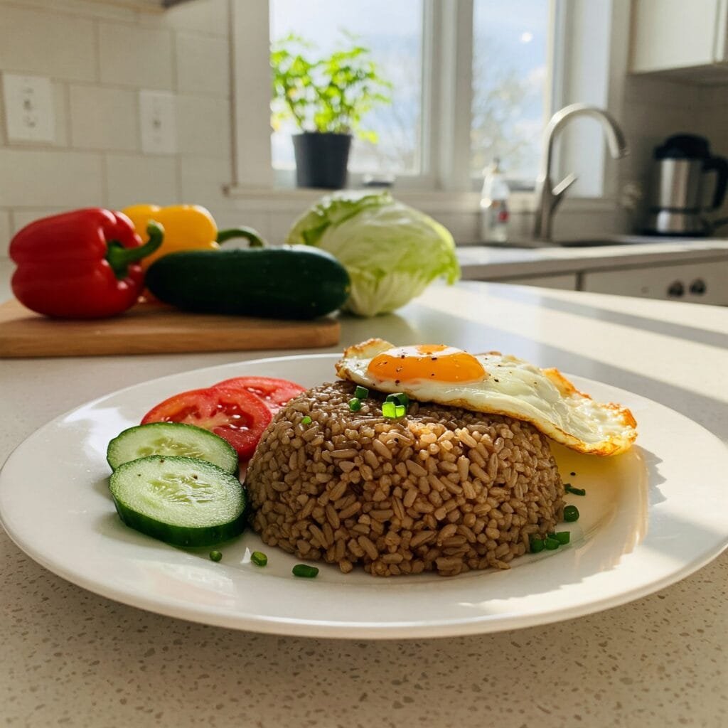 Arroz Estilo Indonesio Frito